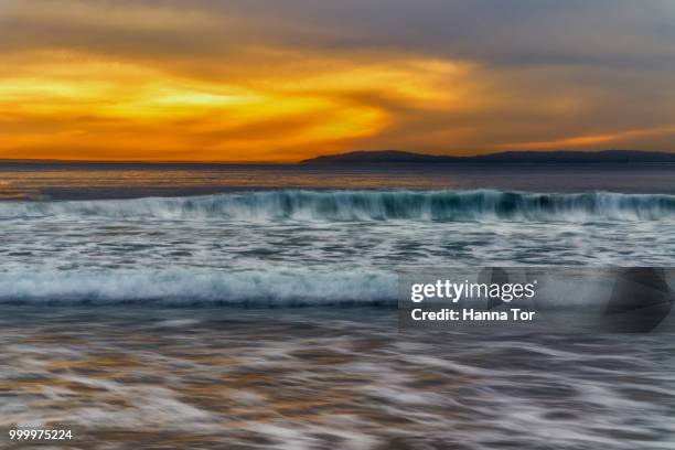 sunset pacific ocean - hanna stock pictures, royalty-free photos & images