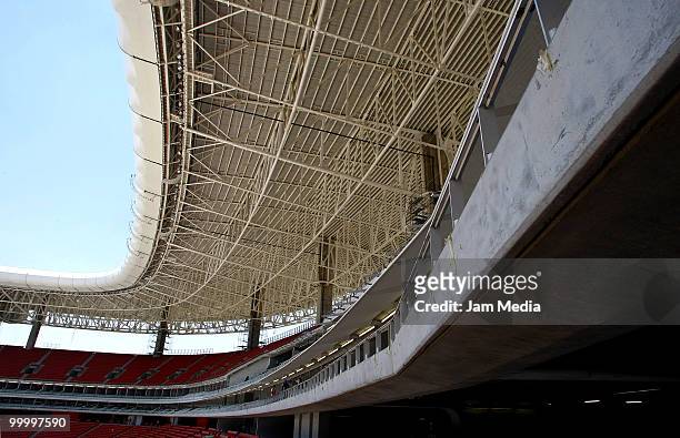 View of the new Chivas Guadalajara stadium under construction on May 19, 2009 in Guadalajara, Mexico.