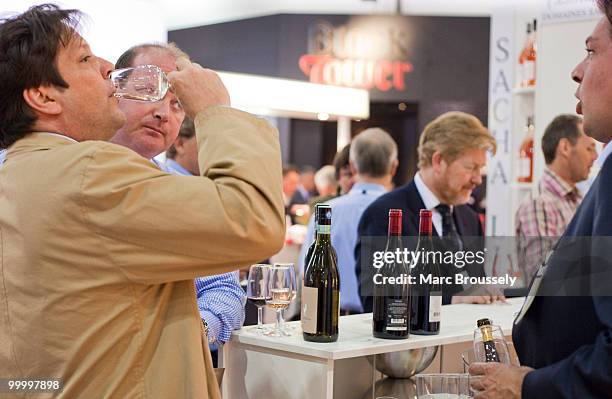 Visitors sample the wines at the London International Wine Fair 2010 at ExCel on May 19, 2010 in London, England. The fair runs through May 20.