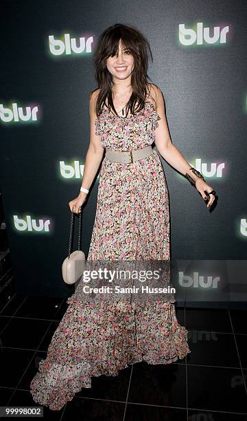 Model Daisy Lowe arrives at the Blur video game launch party at Sound on May 19, 2010 in London, England.