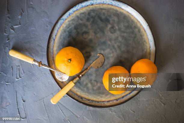 fresh organic tangerines - anna stock pictures, royalty-free photos & images