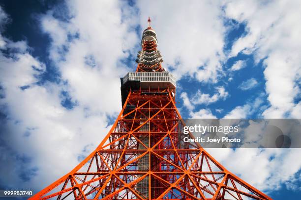 tokyo tower - joey stock pictures, royalty-free photos & images