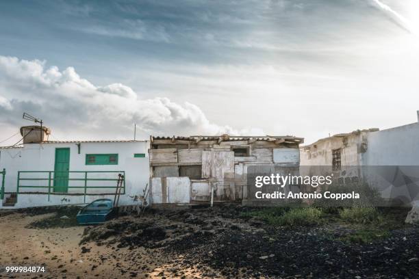 fishermen village - fuerteventura - canary islands - coppola stock-fotos und bilder