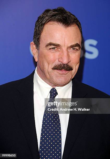 Actor Tom Selleck attends the 2010 CBS UpFront at Damrosch Park, Lincoln Center on May 19, 2010 in New York City.