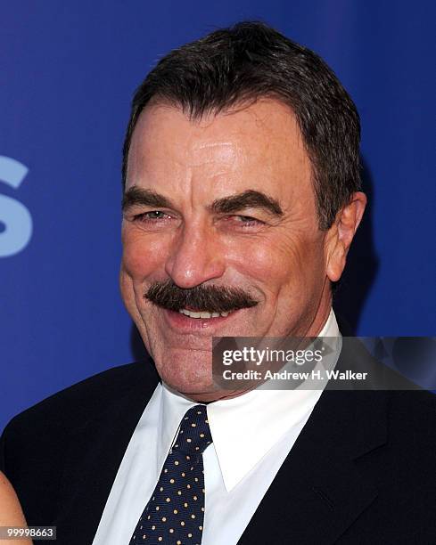 Actor Tom Selleck attends the 2010 CBS UpFront at Damrosch Park, Lincoln Center on May 19, 2010 in New York City.