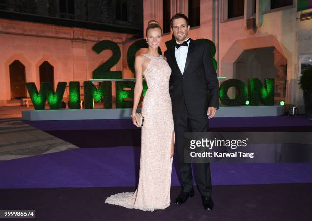 Lucille Williams and Mike Bryan attend the Wimbledon Champions Dinner at The Guildhall on July 15, 2018 in London, England.