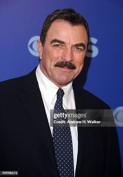 Actor Tom Selleck attends the 2010 CBS UpFront at Damrosch Park, Lincoln Center on May 19, 2010 in New York City.