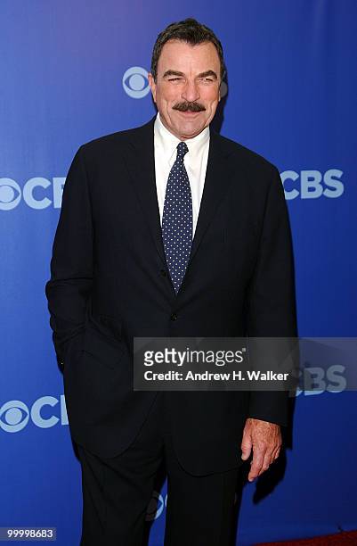 Actor Tom Selleck attends the 2010 CBS UpFront at Damrosch Park, Lincoln Center on May 19, 2010 in New York City.