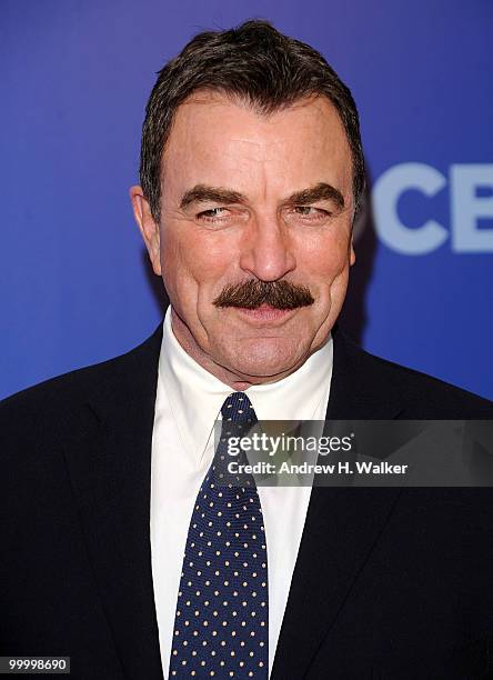Actor Tom Selleck attends the 2010 CBS UpFront at Damrosch Park, Lincoln Center on May 19, 2010 in New York City.