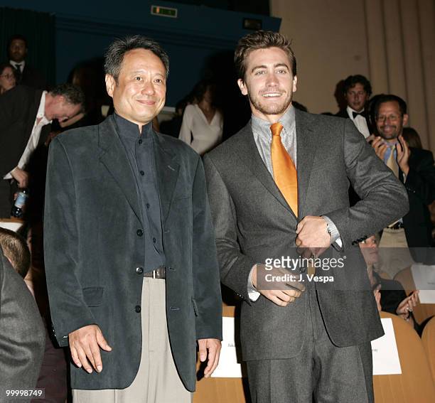 Ang Lee and Jake Gyllenhaal