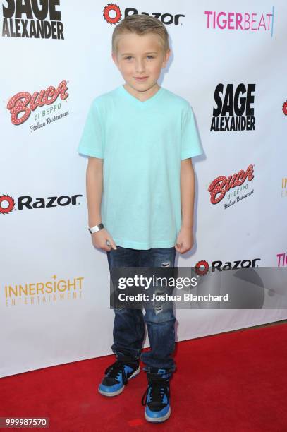 Ethan Perkins attends "Sage Alexander: The Dark Realm" Launch Party Co-hosted by Innersight Entertainment and TigerBeat Media at El Rey Theatre on...