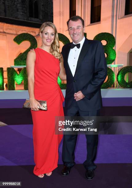 Angelique Kerber and Philip Brook attend the Wimbledon Champions Dinner at The Guildhall on July 15, 2018 in London, England.