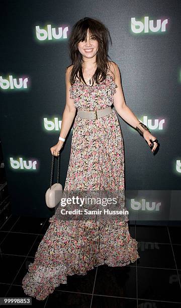 Model Daisy Lowe arrives at the Blur video game launch party at Sound on May 19, 2010 in London, England.