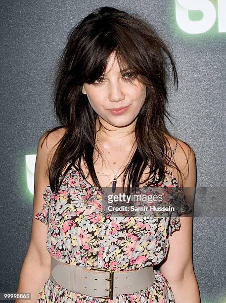 Model Daisy Lowe arrives at the Blur video game launch party at Sound on May 19, 2010 in London, England.