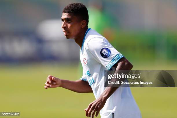 Laros Duarte of PSV during the Club Friendly match between PSV v Neuchatel Xamax FCS on July 14, 2018 in Bagnes Switzerland