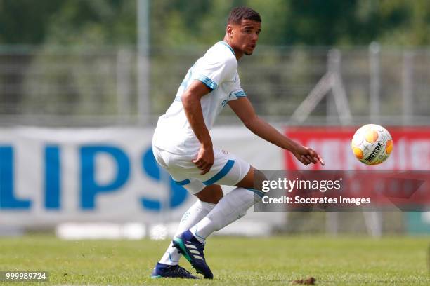 Armando Obispo of PSV during the Club Friendly match between PSV v Neuchatel Xamax FCS on July 14, 2018 in Bagnes Switzerland