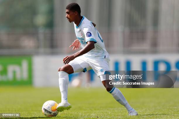 Laros Duarte of PSV during the Club Friendly match between PSV v Neuchatel Xamax FCS on July 14, 2018 in Bagnes Switzerland