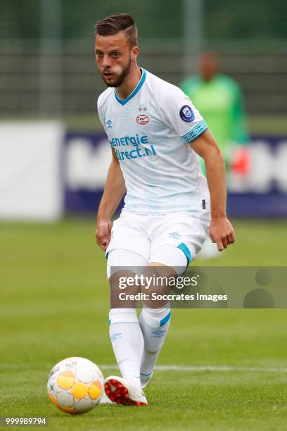 Bart Ramselaar of PSV during the Club Friendly match between PSV v Neuchatel Xamax FCS on July 14, 2018 in Bagnes Switzerland