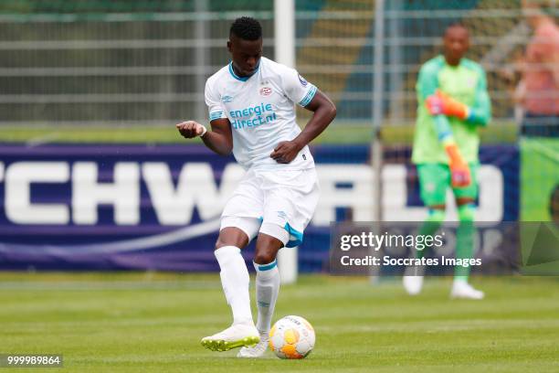 Laros Duarte of PSV during the Club Friendly match between PSV v Neuchatel Xamax FCS on July 14, 2018 in Bagnes Switzerland