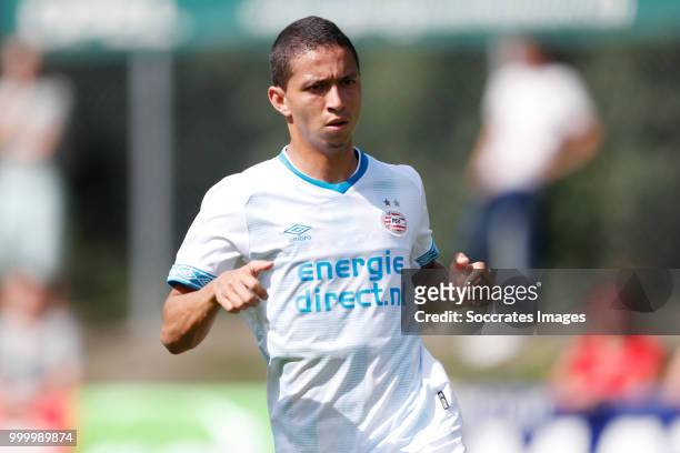 Mauro Junior of PSV during the Club Friendly match between PSV v Neuchatel Xamax FCS on July 14, 2018 in Bagnes Switzerland