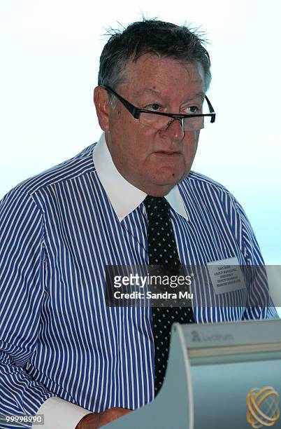 Rod Duke, Managing Director of the Brisco Group addresses the shareholders at the Annual General Meeting on May 20, 2010 in Auckland, New Zealand....