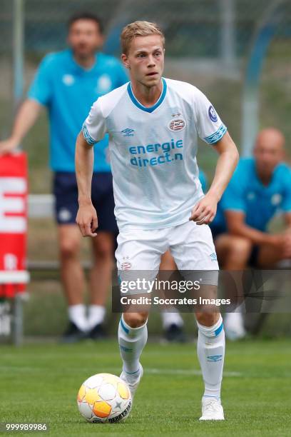 Dante Rigo of PSV during the Club Friendly match between PSV v Neuchatel Xamax FCS on July 14, 2018 in Bagnes Switzerland