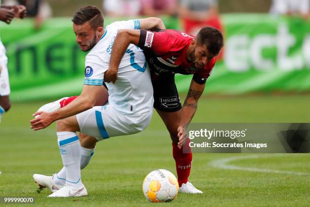 Bart Ramselaar of PSV during the Club Friendly match between PSV v Neuchatel Xamax FCS on July 14, 2018 in Bagnes Switzerland