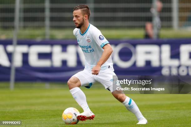 Bart Ramselaar of PSV during the Club Friendly match between PSV v Neuchatel Xamax FCS on July 14, 2018 in Bagnes Switzerland