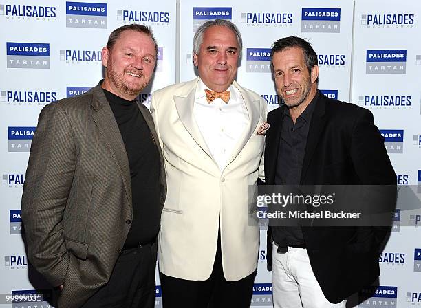 Of amFAR Kevin Frost, Chairman of Palisades Pictures Vincent Roberti and designer Kenneth Cole attend the Palisades Media Corp and Vin Roberti Salute...