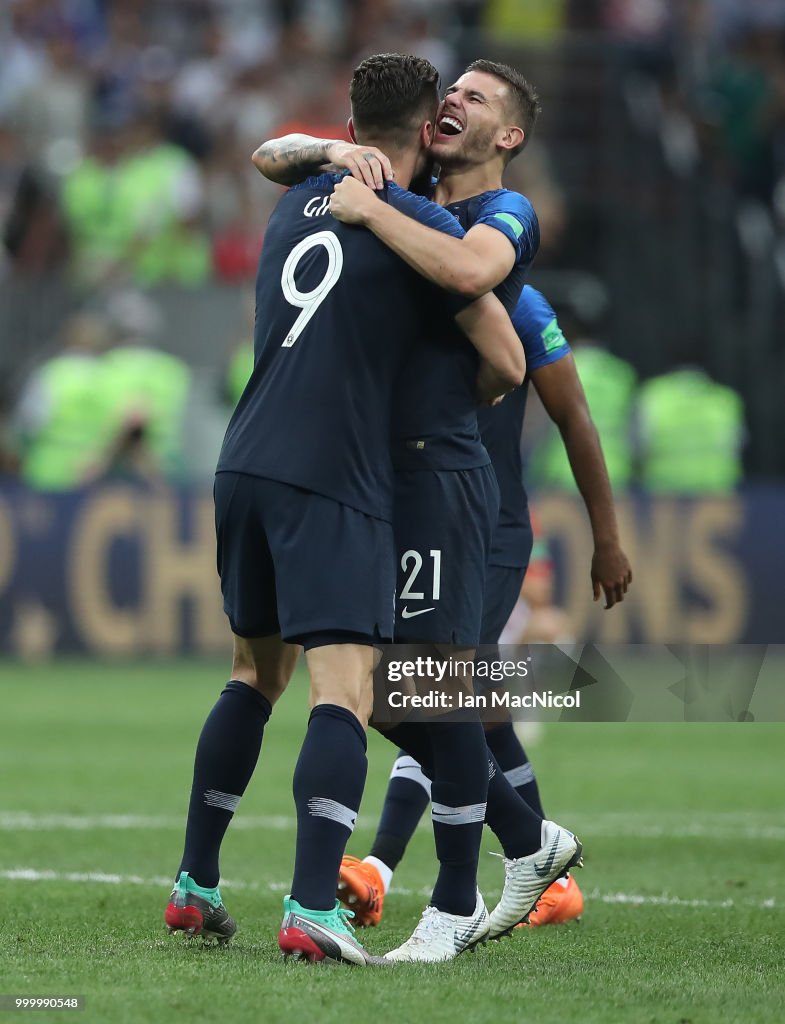 France v Croatia - 2018 FIFA World Cup Russia Final