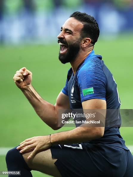 Adil Ramy Adil Rami of France celebrates at the final whistle during the 2018 ...