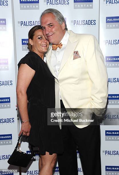Olivia Provost and Chairman of Palisades Pictures Vincent Roberti attends the Palisades Media Corp and Vin Roberti Salute Independent Film Party held...