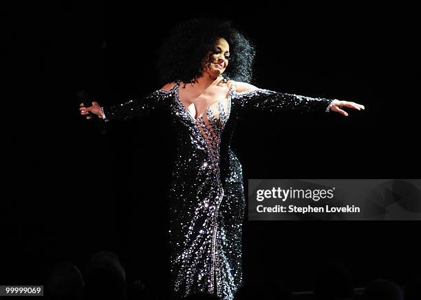 Singer Diana Ross performs at Radio City Music Hall on May 19, 2010 in New York City.