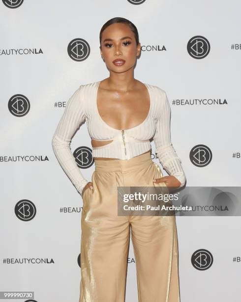 Symphani Soto attends the Beautycon Festival LA 2018 at Los Angeles Convention Center on July 15, 2018 in Los Angeles, California.