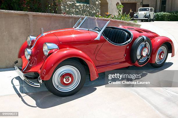 Mercedes-Benz 150 Sports Roadster is showcased during the Mercedes-Benz Rear Engine Drive on May 19, 2010 in Laguna Beach, California.