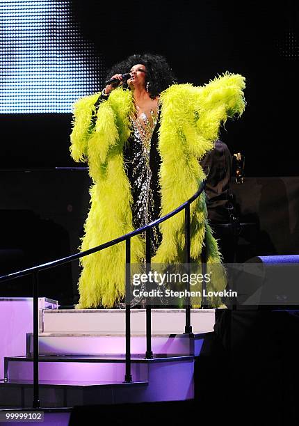 Singer Diana Ross performs at Radio City Music Hall on May 19, 2010 in New York City.