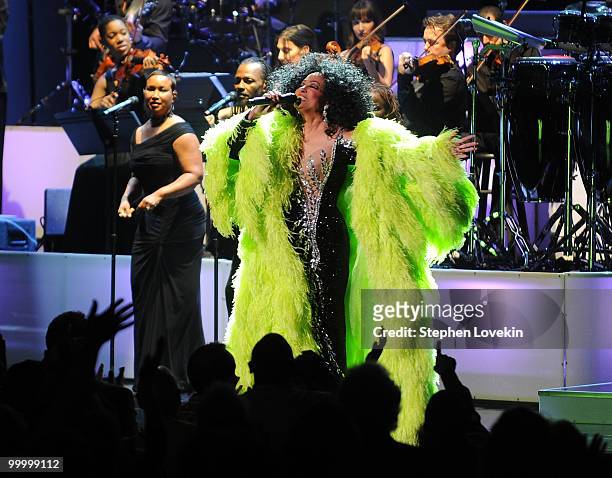 Singer Diana Ross performs at Radio City Music Hall on May 19, 2010 in New York City.