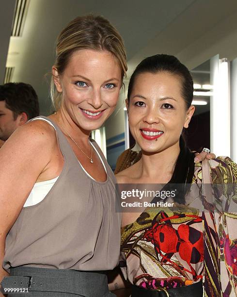 Actress Anastasia Griffith and designer Thuy Diep attend the Celebrate Summer in Style party at Cutler Soho Salon on May 19, 2010 in New York City.