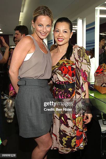 Actress Anastasia Griffith and designer Thuy Diep attend the Celebrate Summer in Style party at Cutler Soho Salon on May 19, 2010 in New York City.