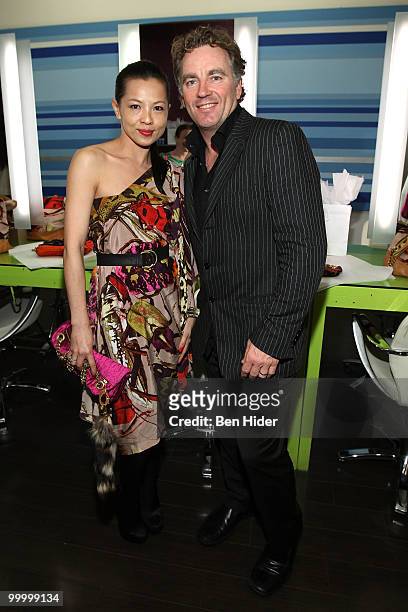 Designer Thuy Diep and Rodney Cutler attend the Celebrate Summer in Style party at Cutler Soho Salon on May 19, 2010 in New York City.