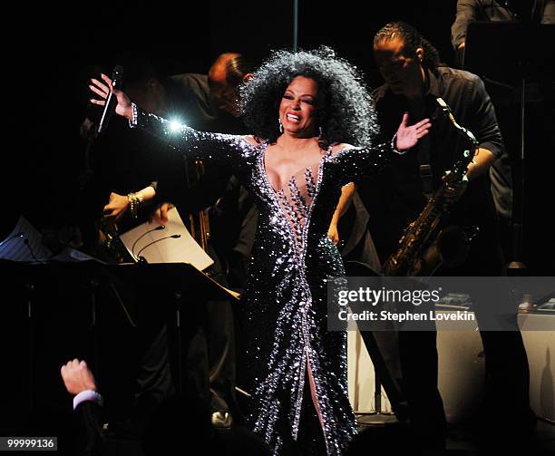 Singer Diana Ross performs at Radio City Music Hall on May 19, 2010 in New York City.