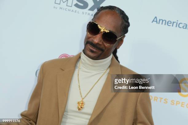 Snoop Dogg attends the 33rd Annual Cedars-Sinai Sports Spectacular Gala on July 15, 2018 in Los Angeles, California.