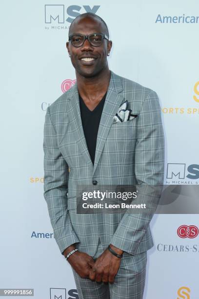 Terrell Owens attends the 33rd Annual Cedars-Sinai Sports Spectacular Gala on July 15, 2018 in Los Angeles, California.