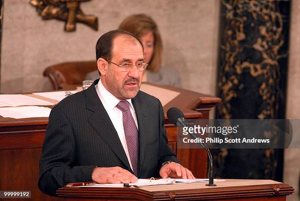 Nuri al-Maliki, Prime Minister of Iraq, speaks to a joint session of Congress.