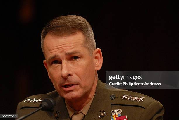 Chairman of the Joint Chiefs of Staff Gen. Peter Pace testifies before the Senate Armed Services Committee on the war in Iraq and Afghanistan.