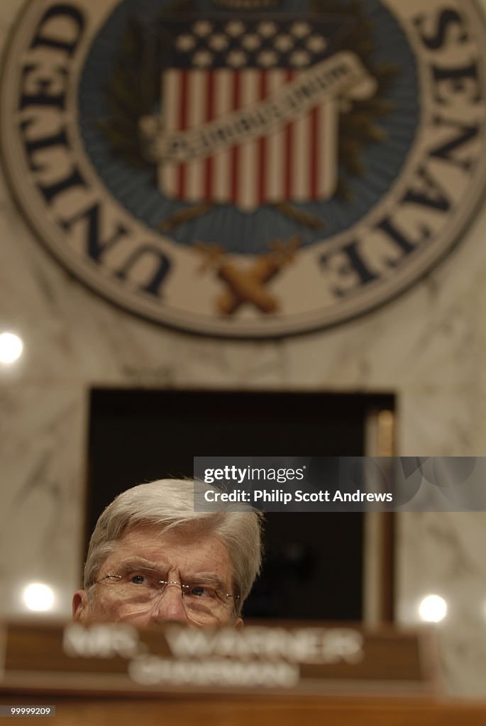 Sen. John Warner, R-Va presides