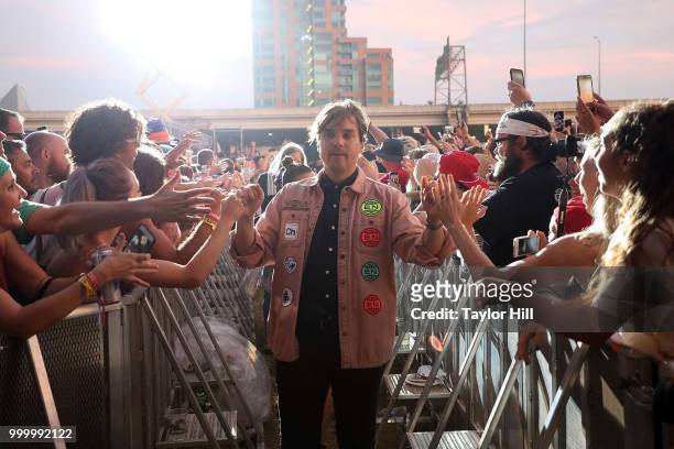 Will Butler of Arcade Fire performs during the 2018 Forecastle Music Festival at Louisville Waterfront Park on July 15, 2018 in Louisville, Kentucky.