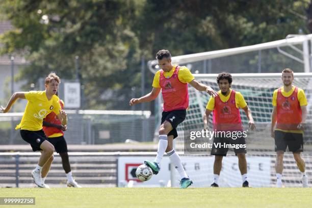 Robin van Persie of Feyenoord during the training session of Feyenoord Rotterdam at stadium Lachen on Juli 12, 2018 in Thun, Zwitserland