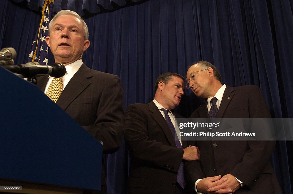 (left to right) Senators Jeff Sess