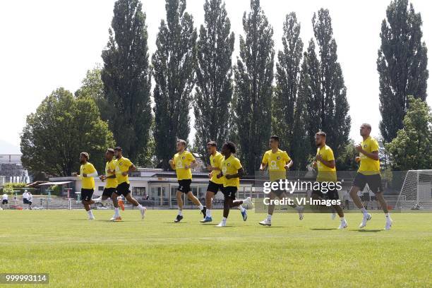 Mo El Hankouri of Feyenoord, Sven van Beek of Feyenoord, Orkun Kokcu of Feyenoord, Jean-Paul Boetius of Feyenoord, Tyrell Malacia of Feyenoord, Tonny...